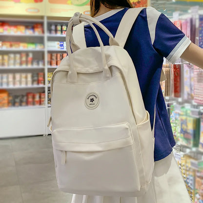 Fashion Female Travel College Backpack Trendy Women Kawaii Student Laptop BookBag Cool Girl Nylon School Backpack Cute Lady Teen