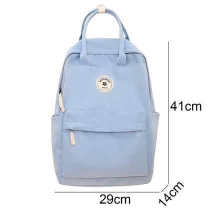 Fashion Female Travel College Backpack Trendy Women Kawaii Student Laptop BookBag Cool Girl Nylon School Backpack Cute Lady Teen