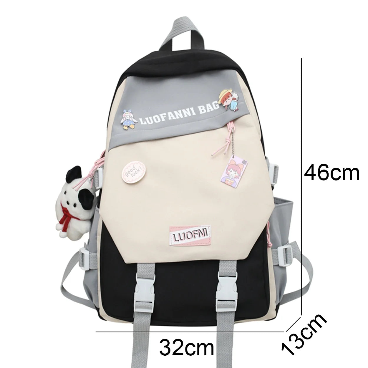 Fashion Female Travel High Capacity Book Bag Lady Kawaii Laptop Trendy Women College Student Backpack Girl Nylon School Bag Cute