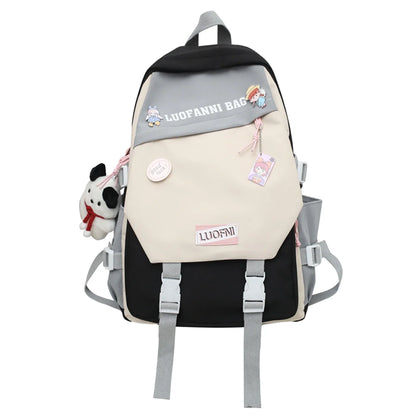 Fashion Female Travel High Capacity Book Bag Lady Kawaii Laptop Trendy Women College Student Backpack Girl Nylon School Bag Cute