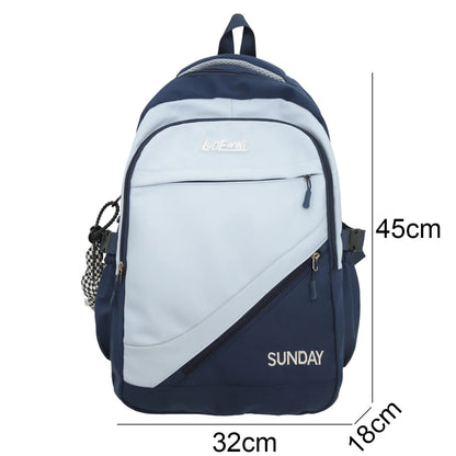 Fashion Female Travel High Capacity Book Bag Lady Waterproof Laptop Girl Nylon Trendy SchoolBag Cute Women College Backpack Cool