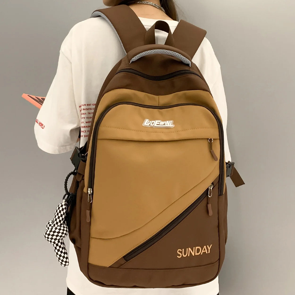 Fashion Female Travel High Capacity Book Bag Lady Waterproof Laptop Girl Nylon Trendy SchoolBag Cute Women College Backpack Cool