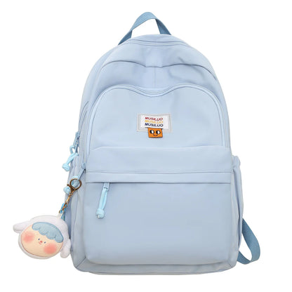 Fashion Female Travel Waterproof Kawaii School Bag Ladies Trendy Book Bag Women Student Laptop College Backpacks Girl Nylon Cool
