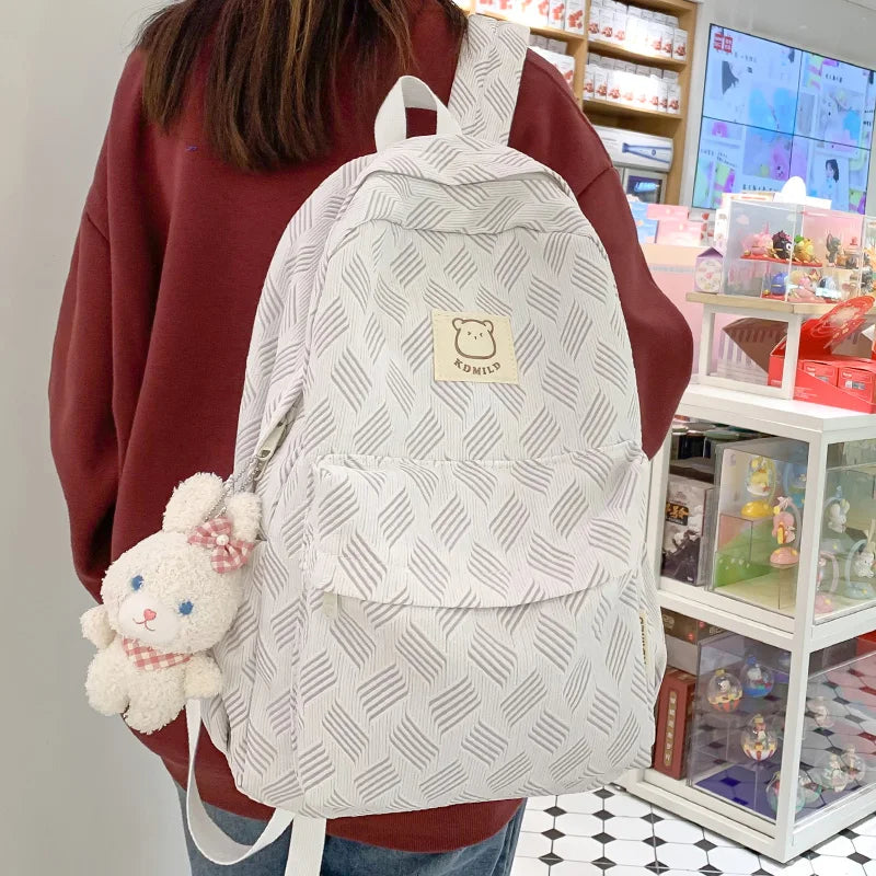 Fashion Female Travel Waterproof New Ladies Nylon Printing College Backpack Women Cute School Bag Girl Book Laptop Backpack Cool