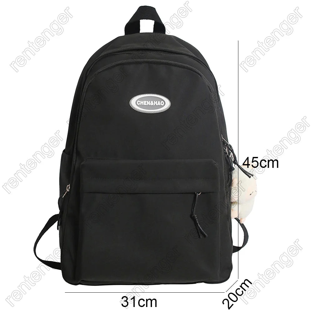 Fashion Female Waterproof Pink Student Backpack Women School Kawaii Bag Lady Laptop College Bag Trendy Cute Girl Travel Backpack