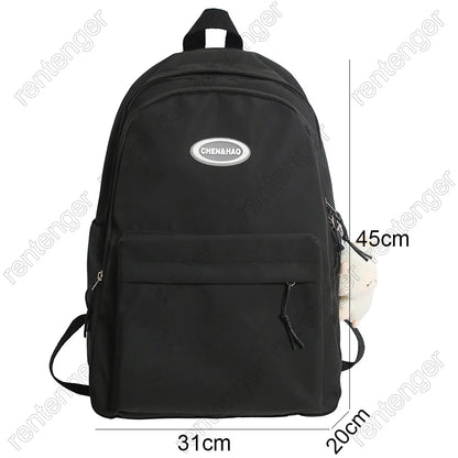 Fashion Female Waterproof Pink Student Backpack Women School Kawaii Bag Lady Laptop College Bag Trendy Cute Girl Travel Backpack