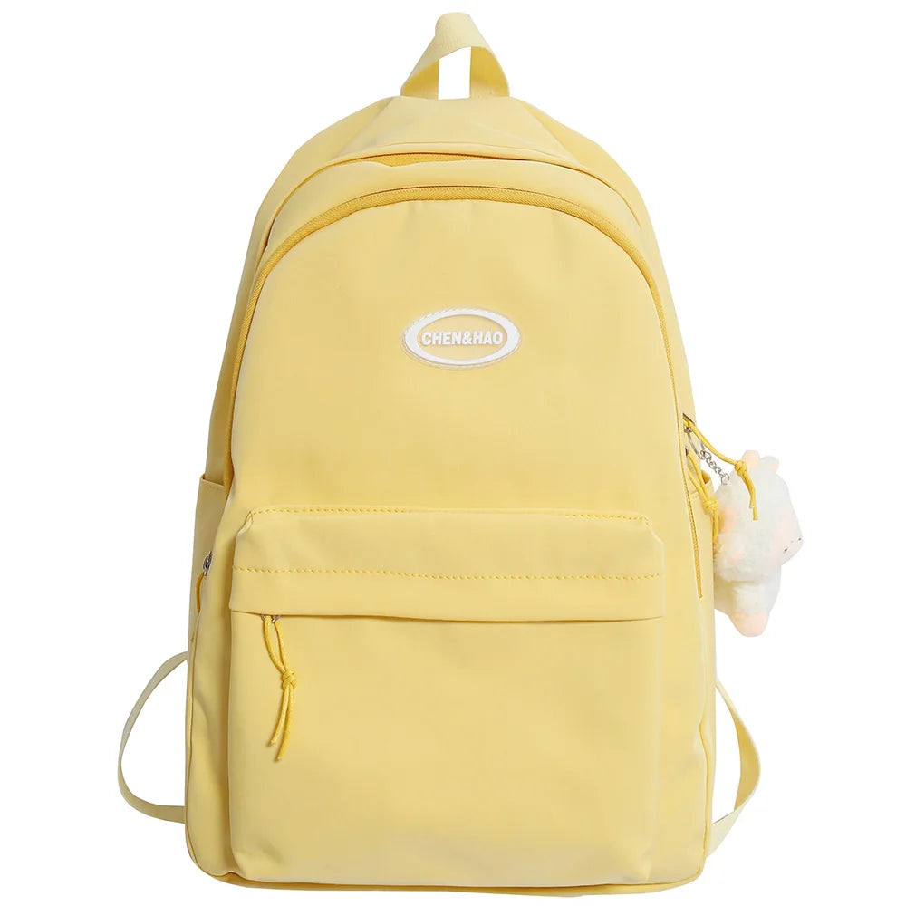 Fashion Female Waterproof Pink Student Backpack Women School Kawaii Bag Lady Laptop College Bag Trendy Cute Girl Travel Backpack