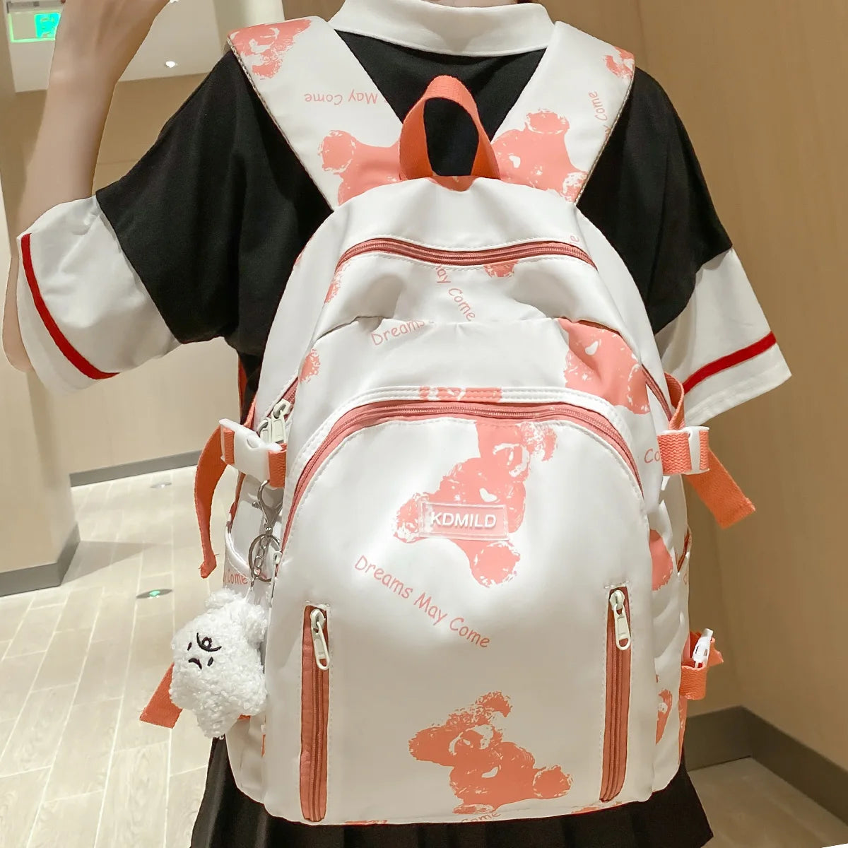 Fashion Female Waterproof Student Bookbag Women Printing Nylon School Bag Kawaii Lady Laptop Trendy Travel College Backpack Girl