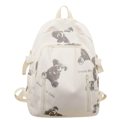 Fashion Female Waterproof Student Bookbag Women Printing Nylon School Bag Kawaii Lady Laptop Trendy Travel College Backpack Girl