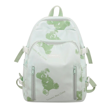 Fashion Female Waterproof Student Bookbag Women Printing Nylon School Bag Kawaii Lady Laptop Trendy Travel College Backpack Girl