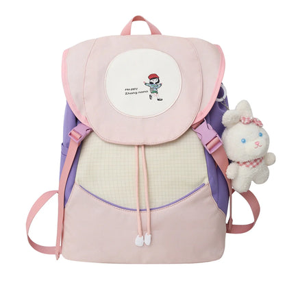 Fashion Female Waterproof Travel High Capacity College Backpack Girl Kawaii Nylon School Backpack Lady Cute Women Laptop BookBag