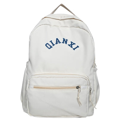 Fashion Female White Book Bag Girl Travel Laptop Backpack Teenager Trendy Women Leisure School Bag Lady Nylon College Pocket New