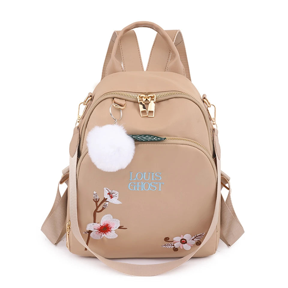 Fashion Flower Women Backpacks High Quality Female School Bagpack Designer Travel Bags Rucksack Simple Teenager Girls Bookpack