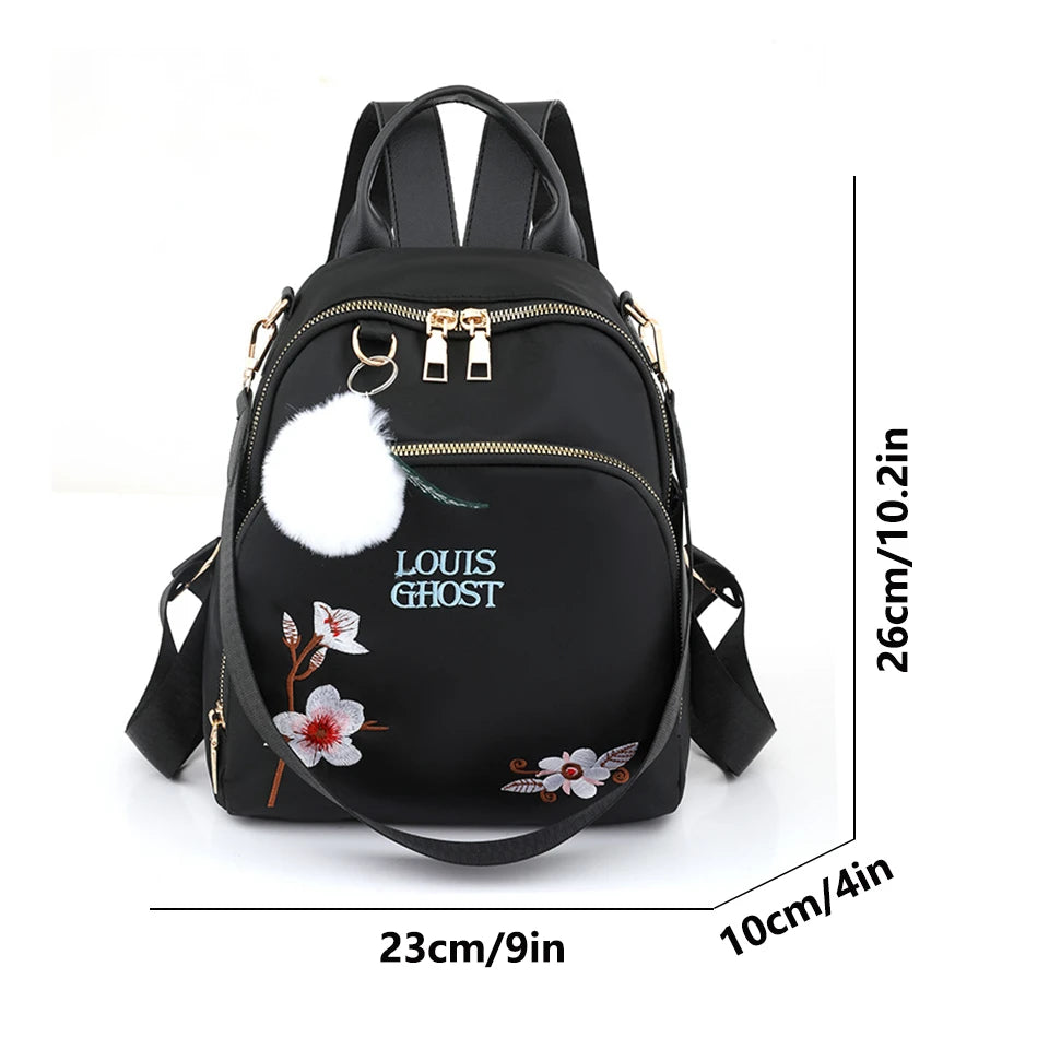 Fashion Flower Women Backpacks High Quality Female School Bagpack Designer Travel Bags Rucksack Simple Teenager Girls Bookpack