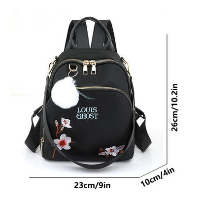 Fashion Flower Women Backpacks High Quality Female School Bagpack Designer Travel Bags Rucksack Simple Teenager Girls Bookpack