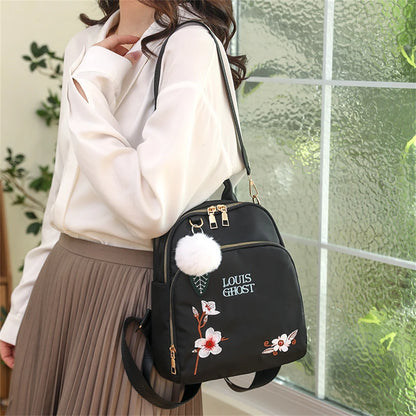 Fashion Flower Women Backpacks High Quality Female School Bagpack Designer Travel Bags Rucksack Simple Teenager Girls Bookpack