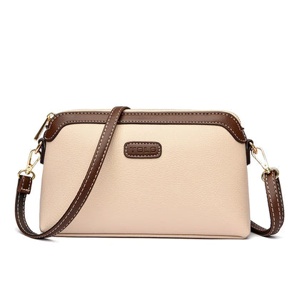 Fashion Genuine Leather Solid Color Women Shoulder Crossbody Bags 2024 Luxury Ladies Phone Bag And Purses Handbag Women's Bags