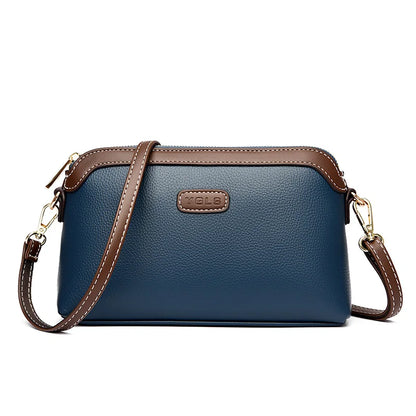 Fashion Genuine Leather Solid Color Women Shoulder Crossbody Bags 2024 Luxury Ladies Phone Bag And Purses Handbag Women's Bags