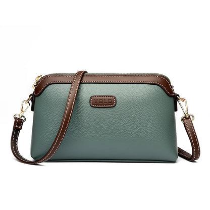 Fashion Genuine Leather Solid Color Women Shoulder Crossbody Bags 2024 Luxury Ladies Phone Bag And Purses Handbag Women's Bags