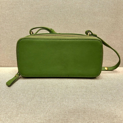 Fashion Genuine Leather Square Shape Shoulder Bags 2024 New Casual Commuter Purses Straps Adjustable Versatile Women's Handbags