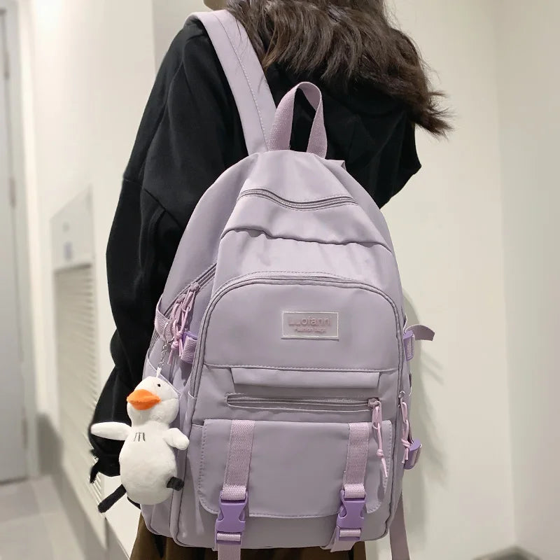 Fashion Girl Boy High Capacity Travel Student Backpack Ladies Male Backpack Female Men Nylon College Bag School Trendy Women Bag