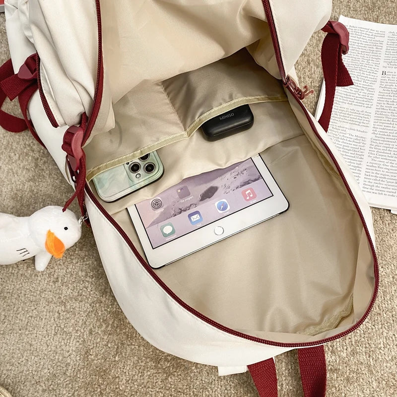 Fashion Girl Boy High Capacity Travel Student Backpack Ladies Male Backpack Female Men Nylon College Bag School Trendy Women Bag