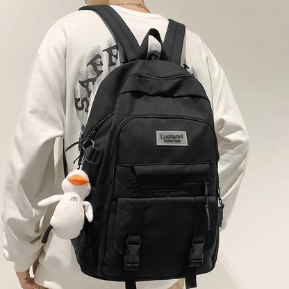 Fashion Girl Boy High Capacity Travel Student Backpack Ladies Male Backpack Female Men Nylon College Bag School Trendy Women Bag