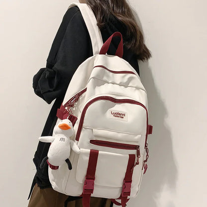Fashion Girl Boy High Capacity Travel Student Backpack Ladies Male Backpack Female Men Nylon College Bag School Trendy Women Bag