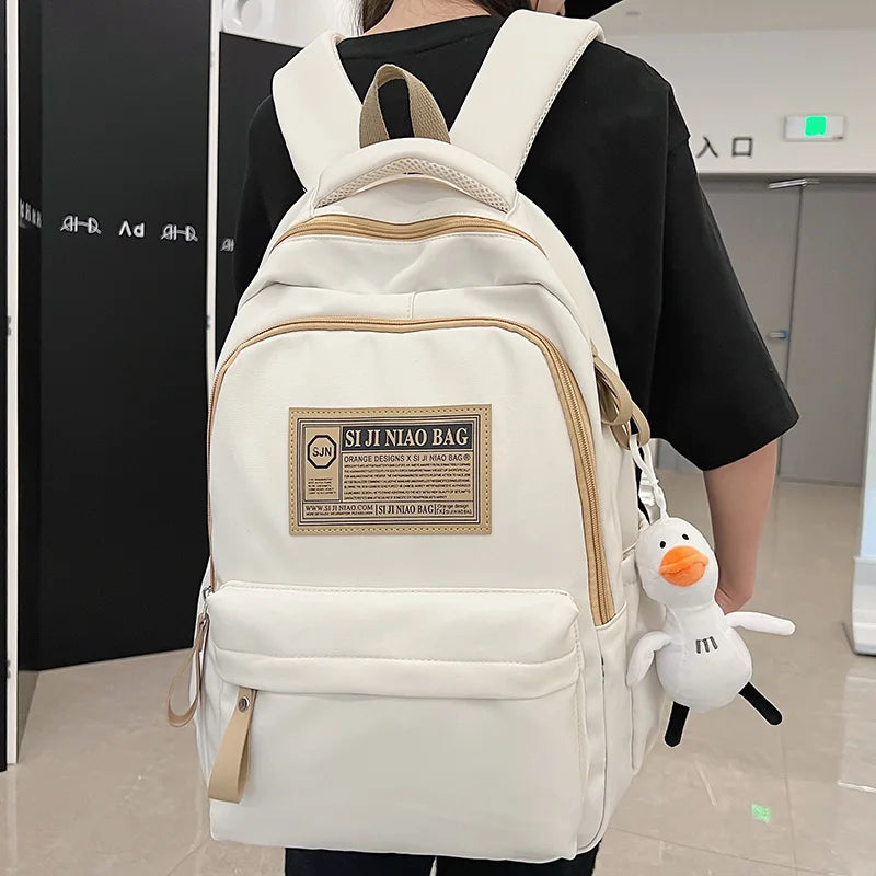 Fashion Girl Boy Red Book Cool Male High Capacity College Backpack Men Women Laptop School Bag Trendy Travel Ladies Student Bags