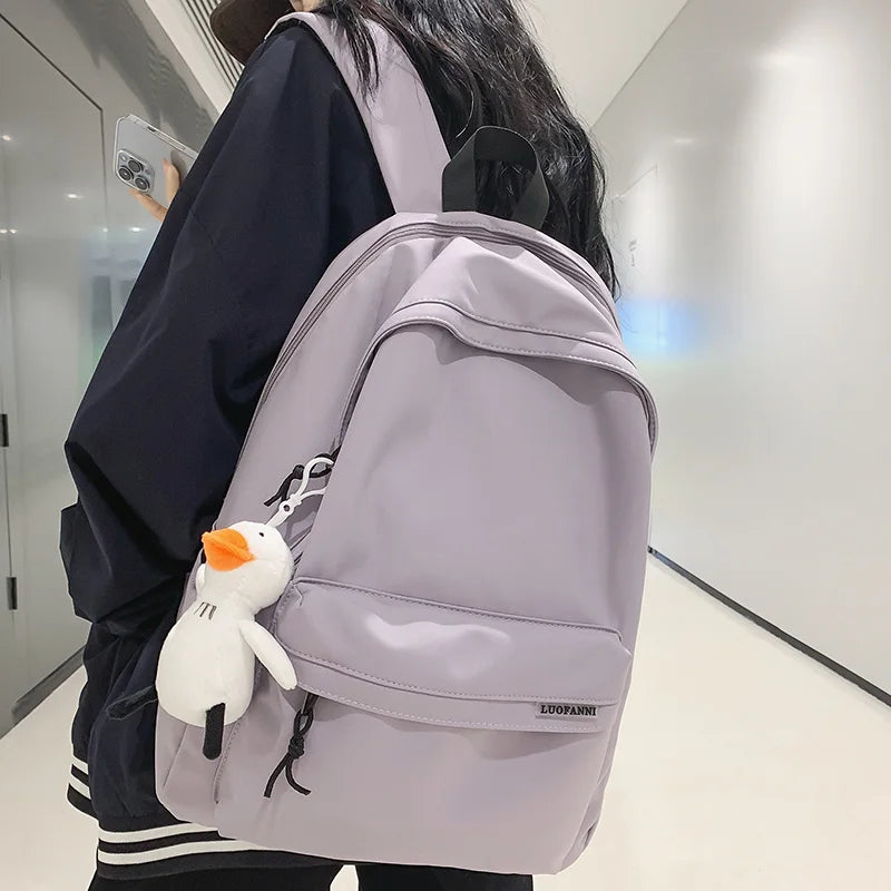 Fashion Girl Boy Waterproof Travel Student Backpack Cool Lady Male Backpack Female Men Nylon College Bag School Trendy Women Bag