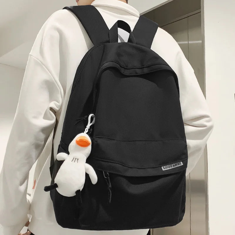 Fashion Girl Boy Waterproof Travel Student Backpack Cool Lady Male Backpack Female Men Nylon College Bag School Trendy Women Bag
