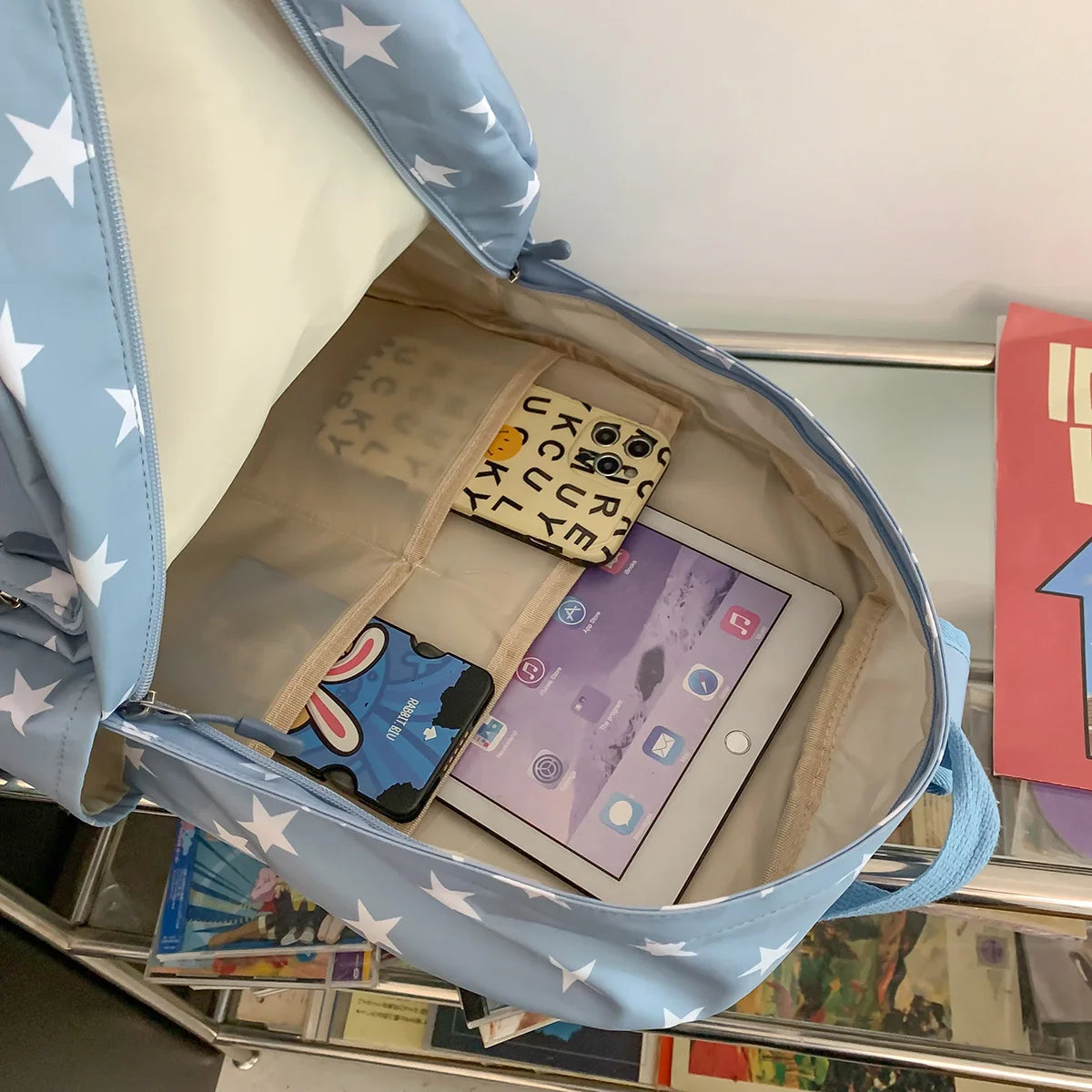 Fashion Girl Kawaii Printing Green Trendy Book Bags Female Cute Nylon Laptop School College Backpack Ladies Travel Women Student