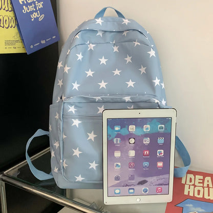Fashion Girl Kawaii Printing Green Trendy Book Bags Female Cute Nylon Laptop School College Backpack Ladies Travel Women Student