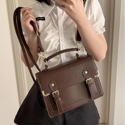 Fashion Girl Lolita JK Briefcases Backpacks Students Vnitage School Metal Edging Shoulder Bags HandBags