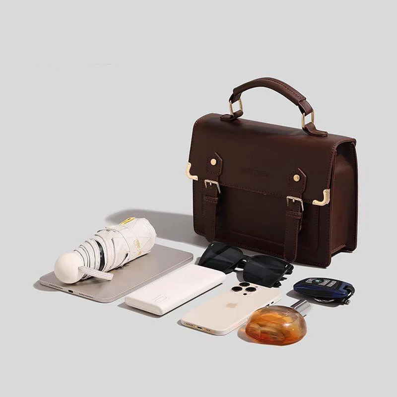 Fashion Girl Lolita JK Briefcases Backpacks Students Vnitage School Metal Edging Shoulder Bags HandBags