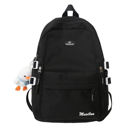 Fashion Girl Travel School Bag Female Nylon Kawaii College Backpack Cool Women Laptop Book Bag Lady Cute Student Backpack Trendy