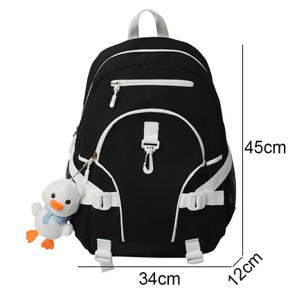 Fashion Girl Waterproof Cute Travel Student Bag Ladies Nylon College Backpack Female Laptop Backpack Trendy Cool Women Book Bags