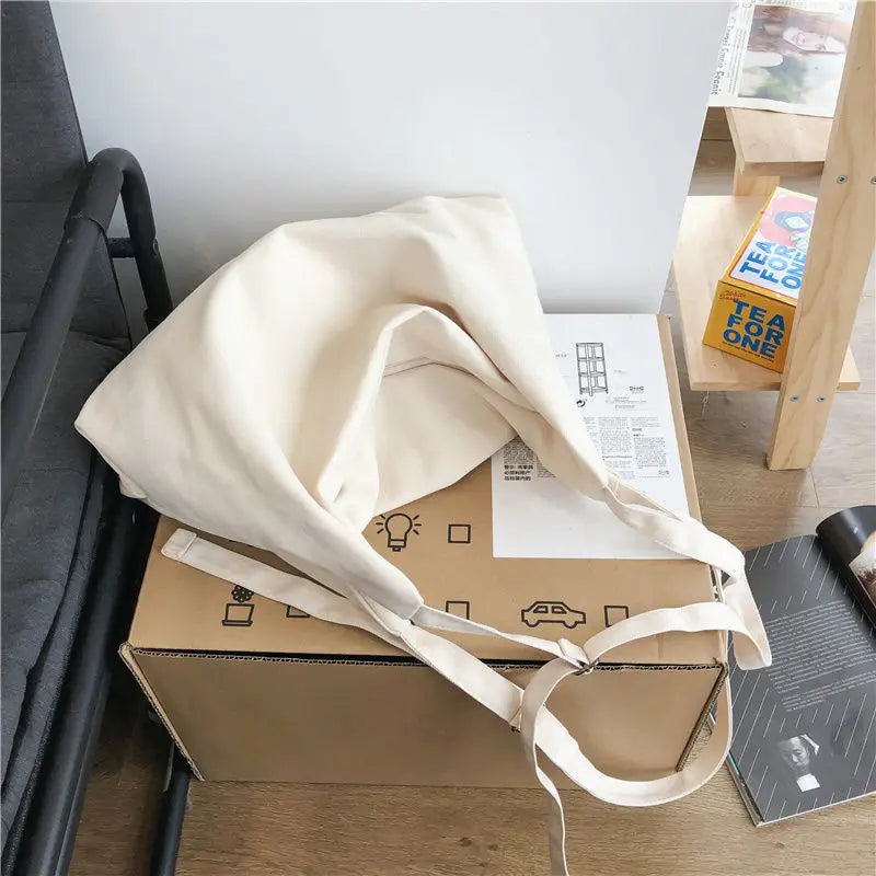 Fashion Girls Crossbody Bags Simple Student Shoulder Bags Women Large Capacity Retro Canvas Bag Men Simplicity Tote Handbags