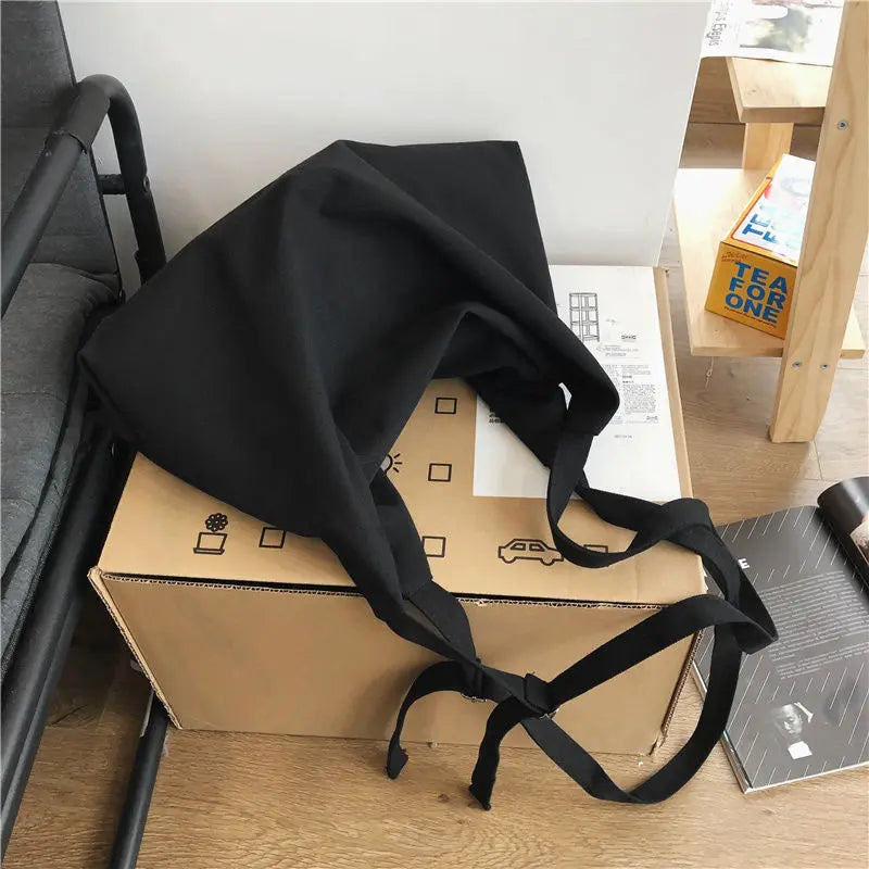 Fashion Girls Crossbody Bags Simple Student Shoulder Bags Women Large Capacity Retro Canvas Bag Men Simplicity Tote Handbags