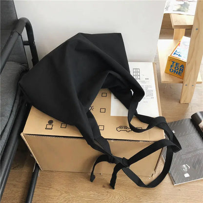 Fashion Girls Crossbody Bags Simple Student Shoulder Bags Women Large Capacity Retro Canvas Bag Men Simplicity Tote Handbags
