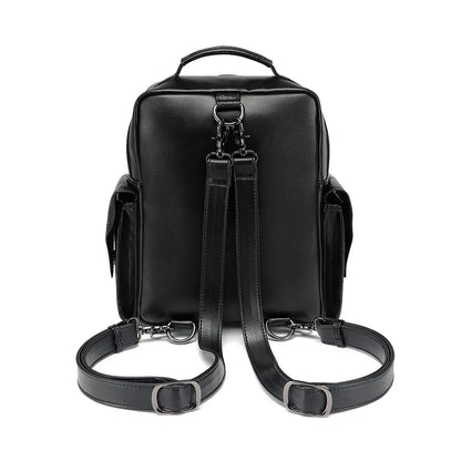 Fashion Gothic Style Women Skull Embroidery Punk Backpacks Female Travel Laptop Moto Bags