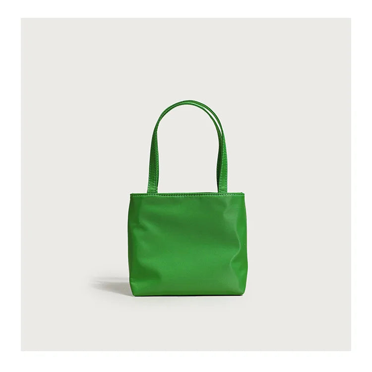 Fashion Green Mini Handbags for Women Beach Bag New Korean Nylon Luxury Lady Little Tote Bag Cell Phone Bag Sac A Main Femme