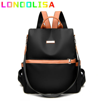 Fashion High Capacity Anti-theft Backpacks for Women Designer Soft Leather Shoulder Bag Bookbag Simple Preppy Style Backpacks