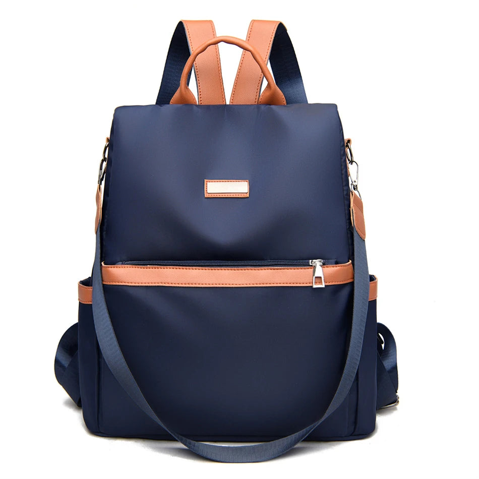 Fashion High Capacity Anti-theft Backpacks for Women Designer Soft Leather Shoulder Bag Bookbag Simple Preppy Style Backpacks