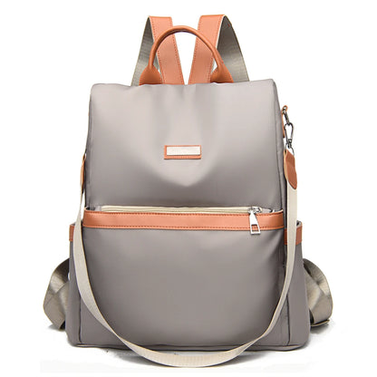Fashion High Capacity Anti-theft Backpacks for Women Designer Soft Leather Shoulder Bag Bookbag Simple Preppy Style Backpacks