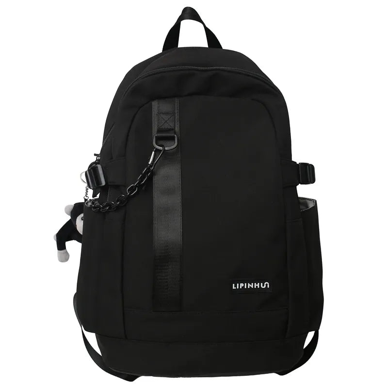 Fashion High Capacity Male Female Nylon College Bag Cool Lady Backpack Men Women Book Bag Girl Boy Travel School Backpack Trendy