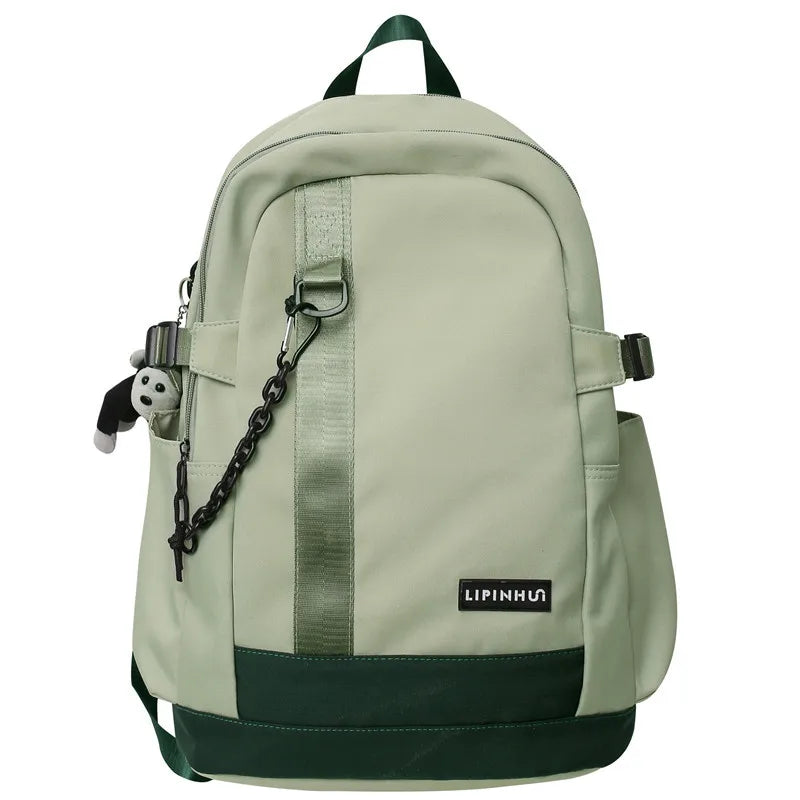 Fashion High Capacity Male Female Nylon College Bag Cool Lady Backpack Men Women Book Bag Girl Boy Travel School Backpack Trendy
