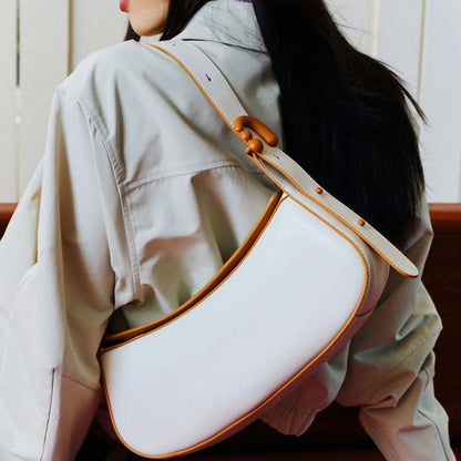 Fashion High Quality Underarm Shoulder Bags for Women Gebuine Leather Handbags Commuter Casual All-match Purses Clutch Female