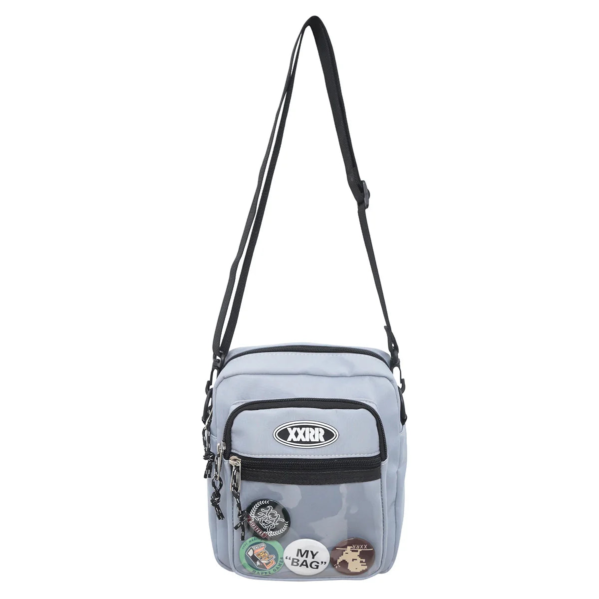 Fashion High School Girls Small Crossbody Bag Boy Badge Transparent Teen Lady Cell Phone Shoulder Bag Travel Design Pocket Women