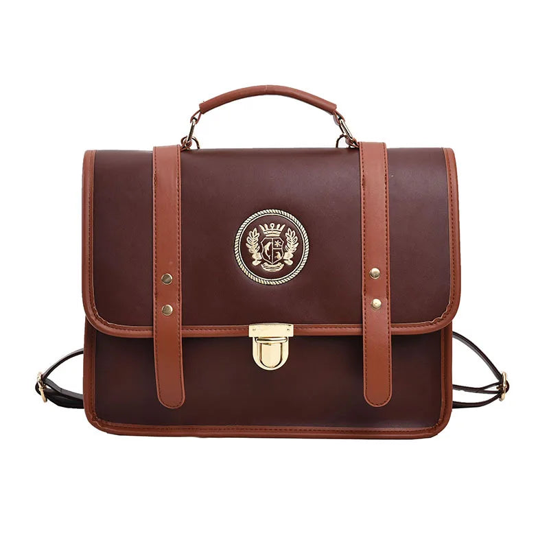 Fashion Japan Style Lolita Girls JK Backpacks Briefcases Female Vnitage Embroidery Crown Shoulder Bags HandBags